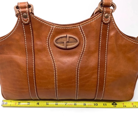 Vintage Gucci Leather Double Strap Shoulder Bag - Picture 11 of 14